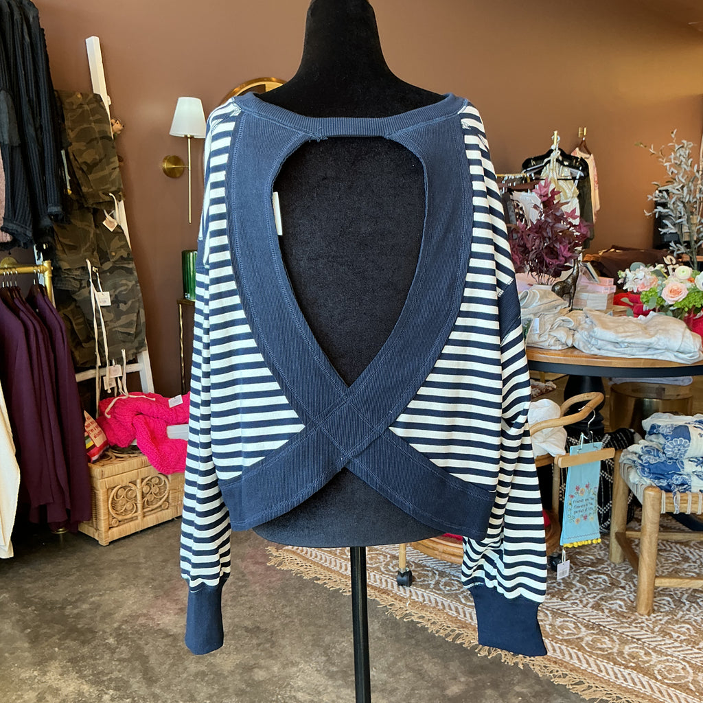 Nauti Open Back Sweater