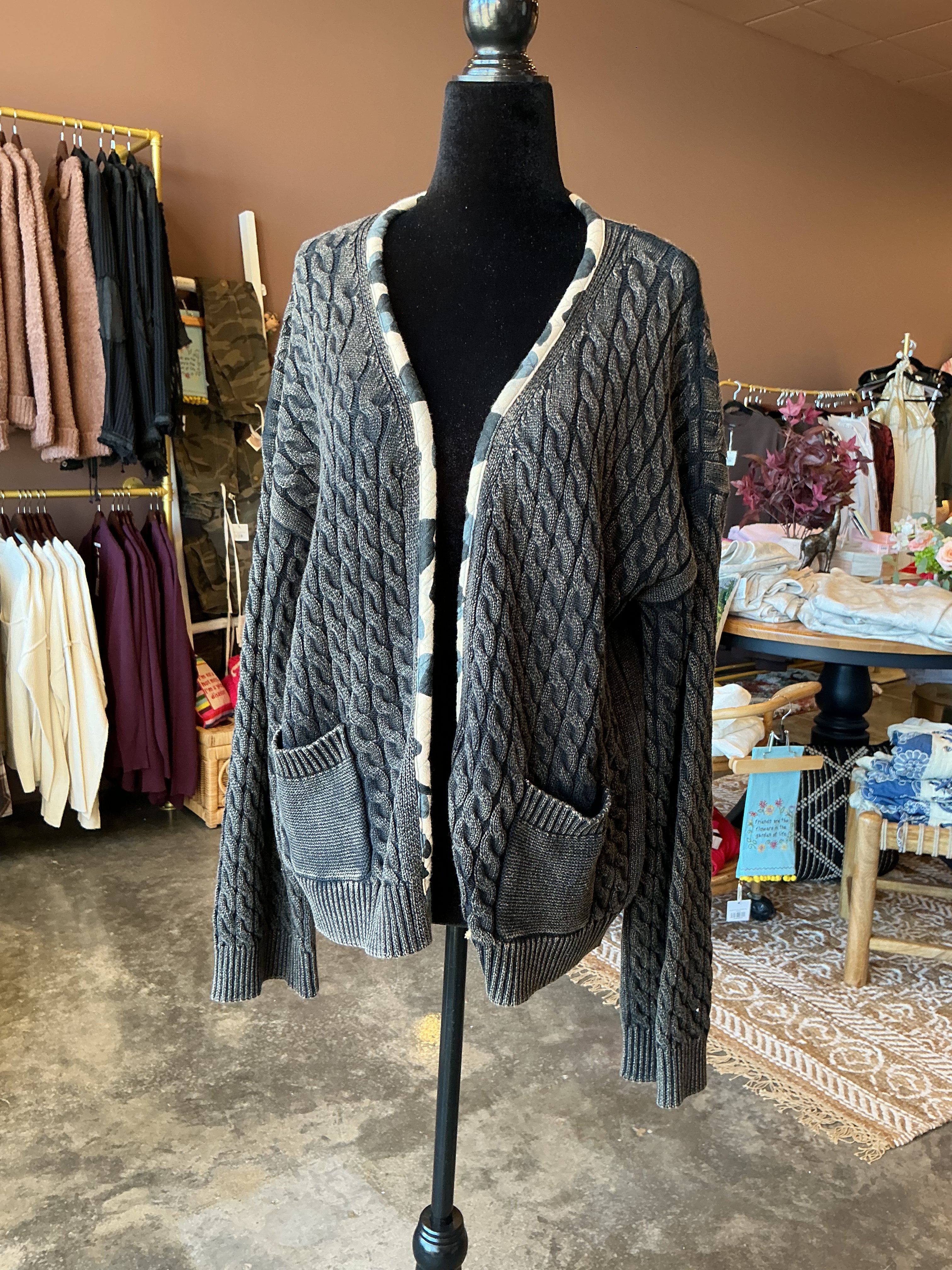 Amy Army Open Cardi