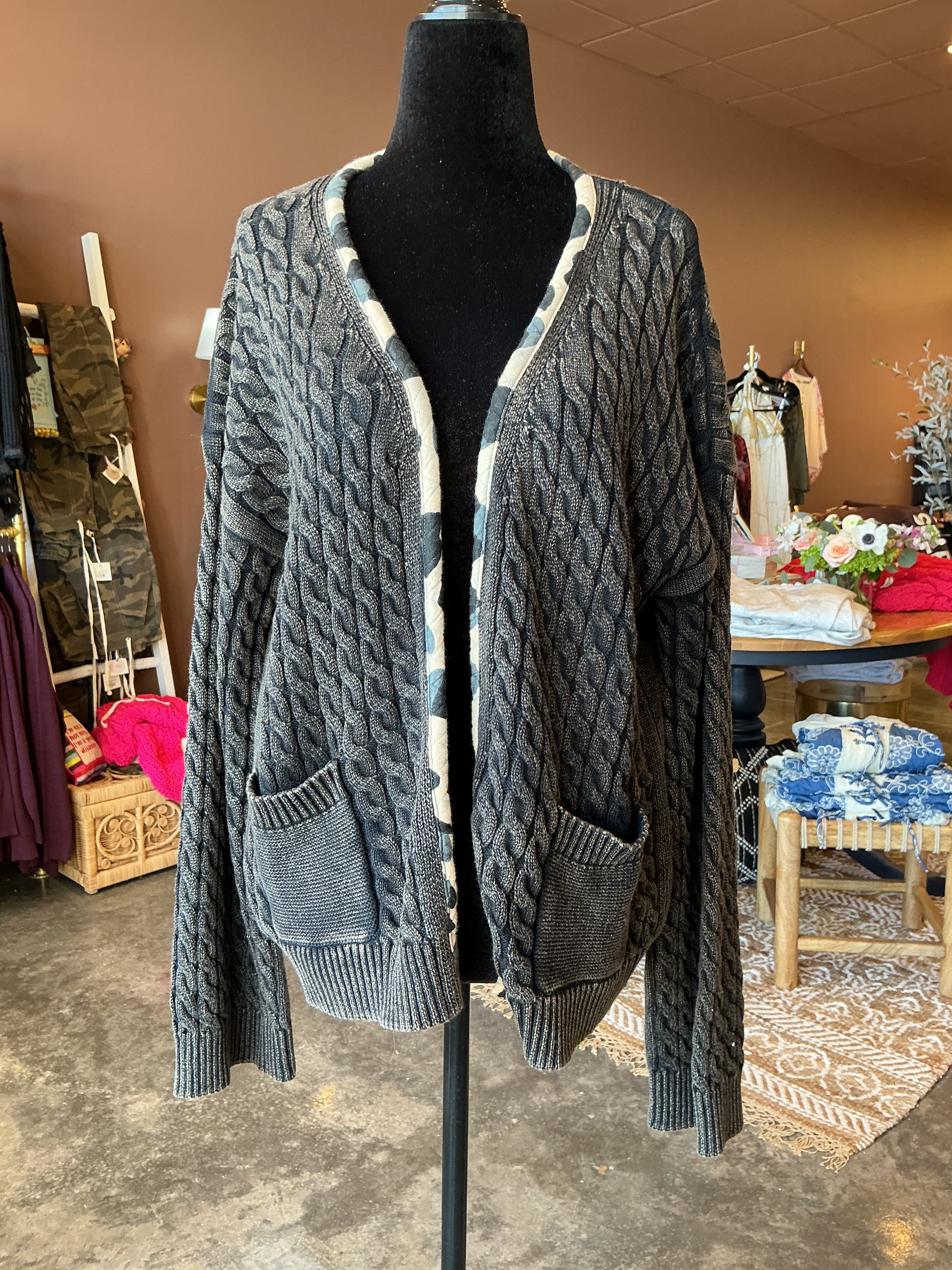 Amy Army Open Cardi