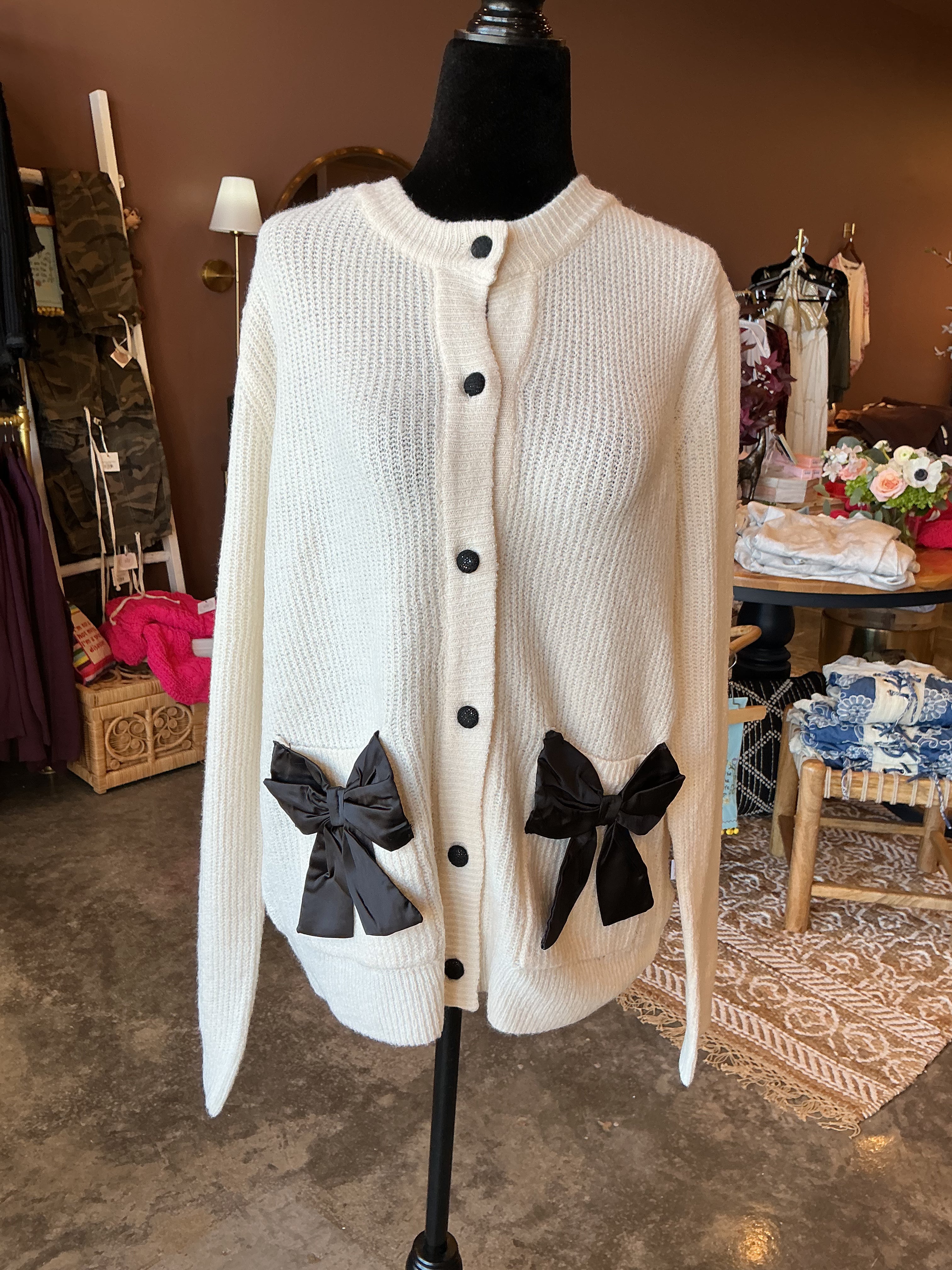 Blair Bow Cardi