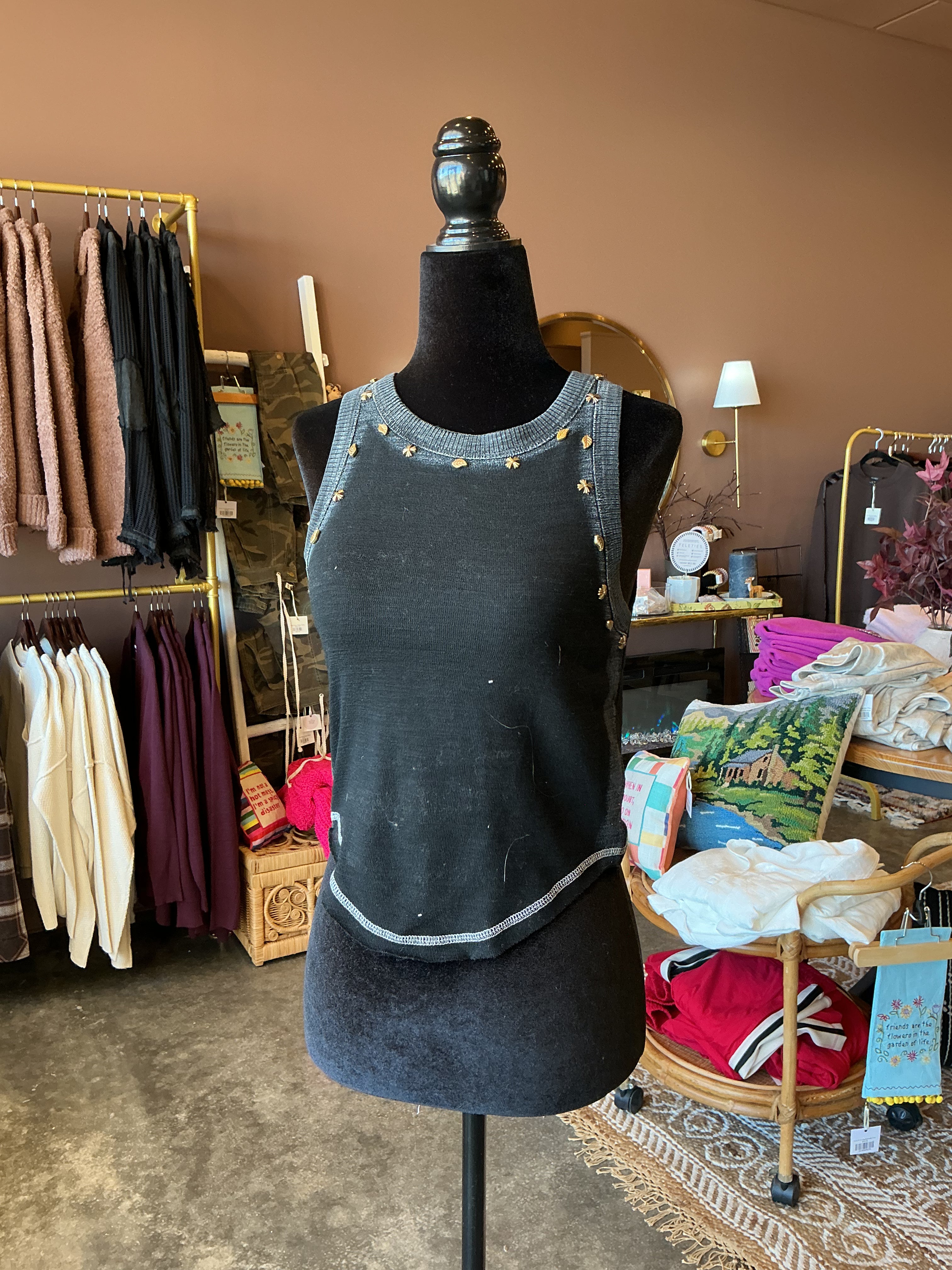 Calista Embellished Tank