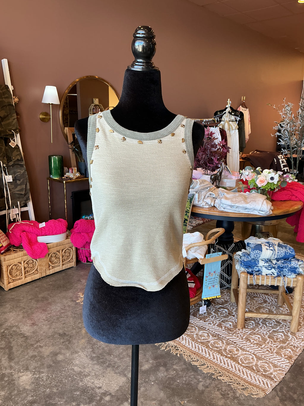 Calista Embellished Tank