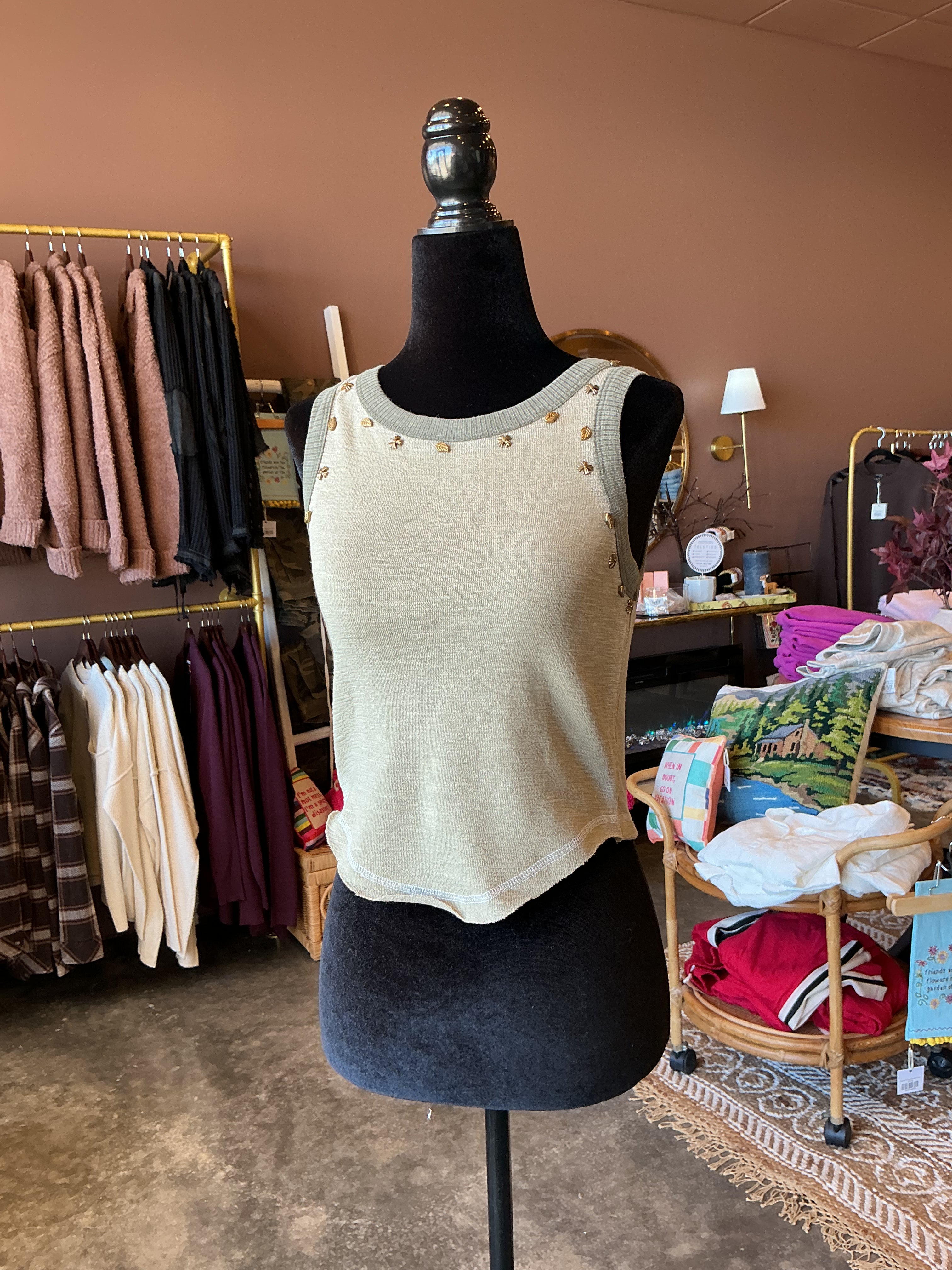 Calista Embellished Tank
