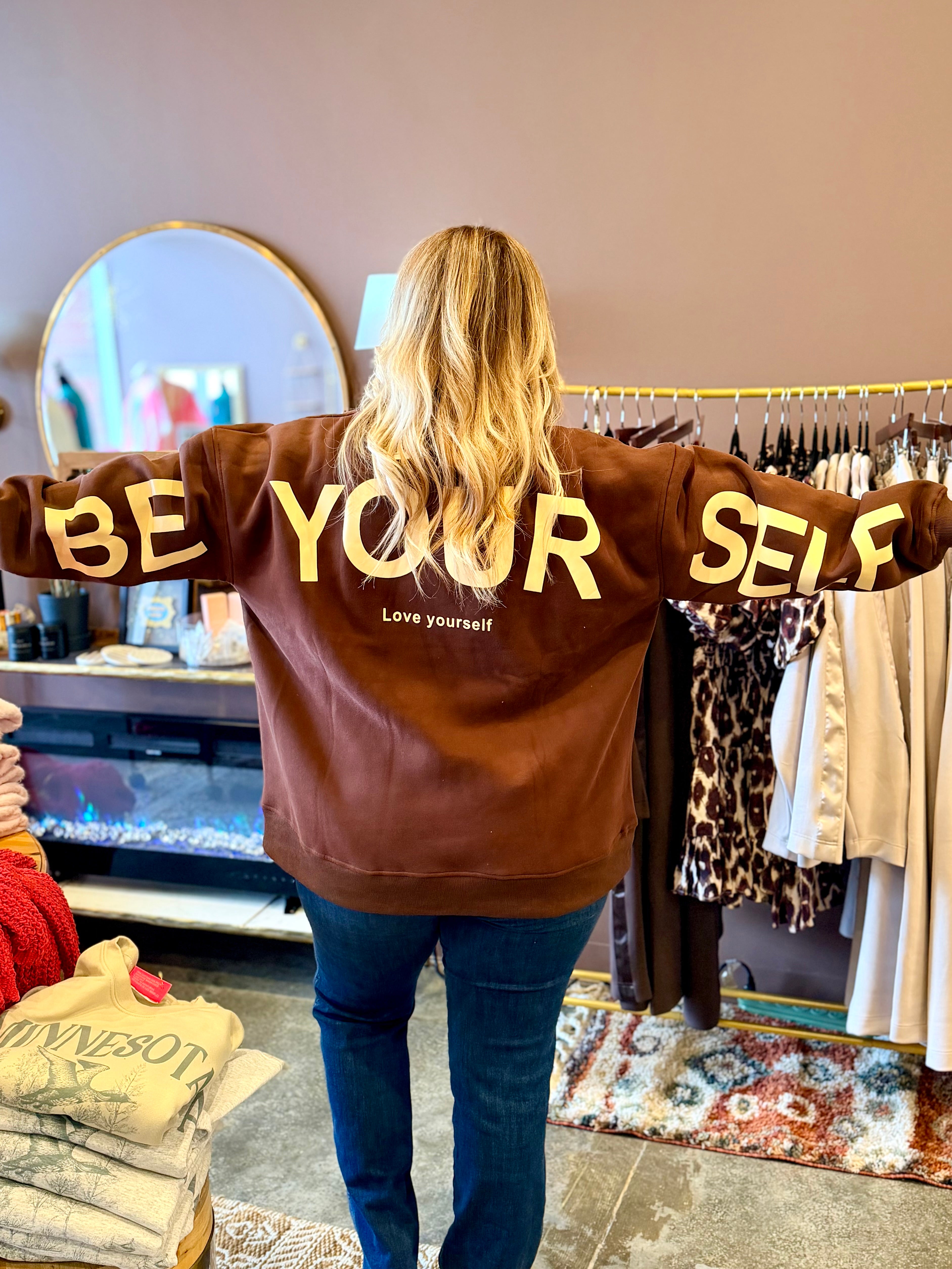 Love Yourself Oversized Sweatshirt