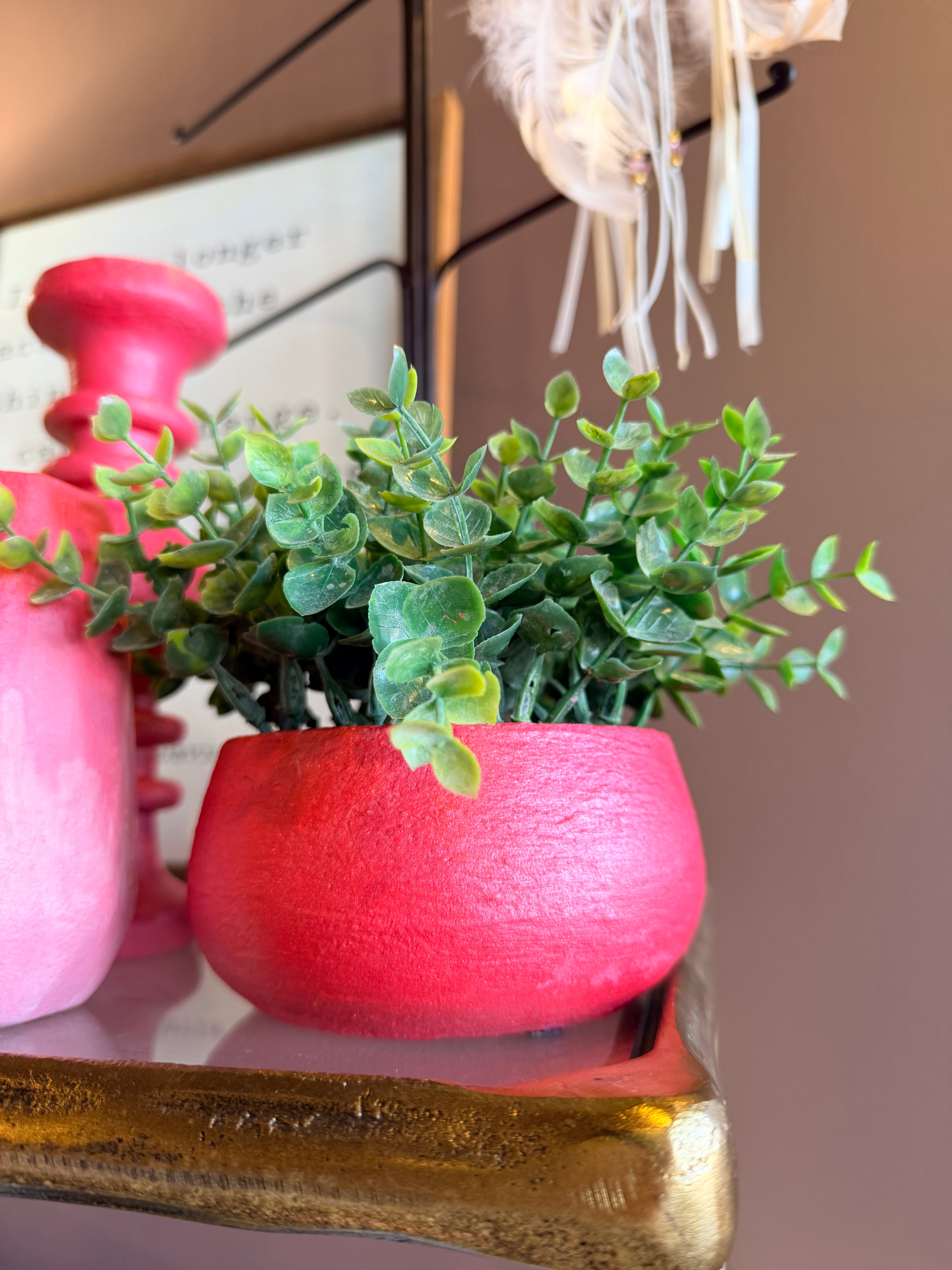 HBC Faux Plant Vibrant Coral