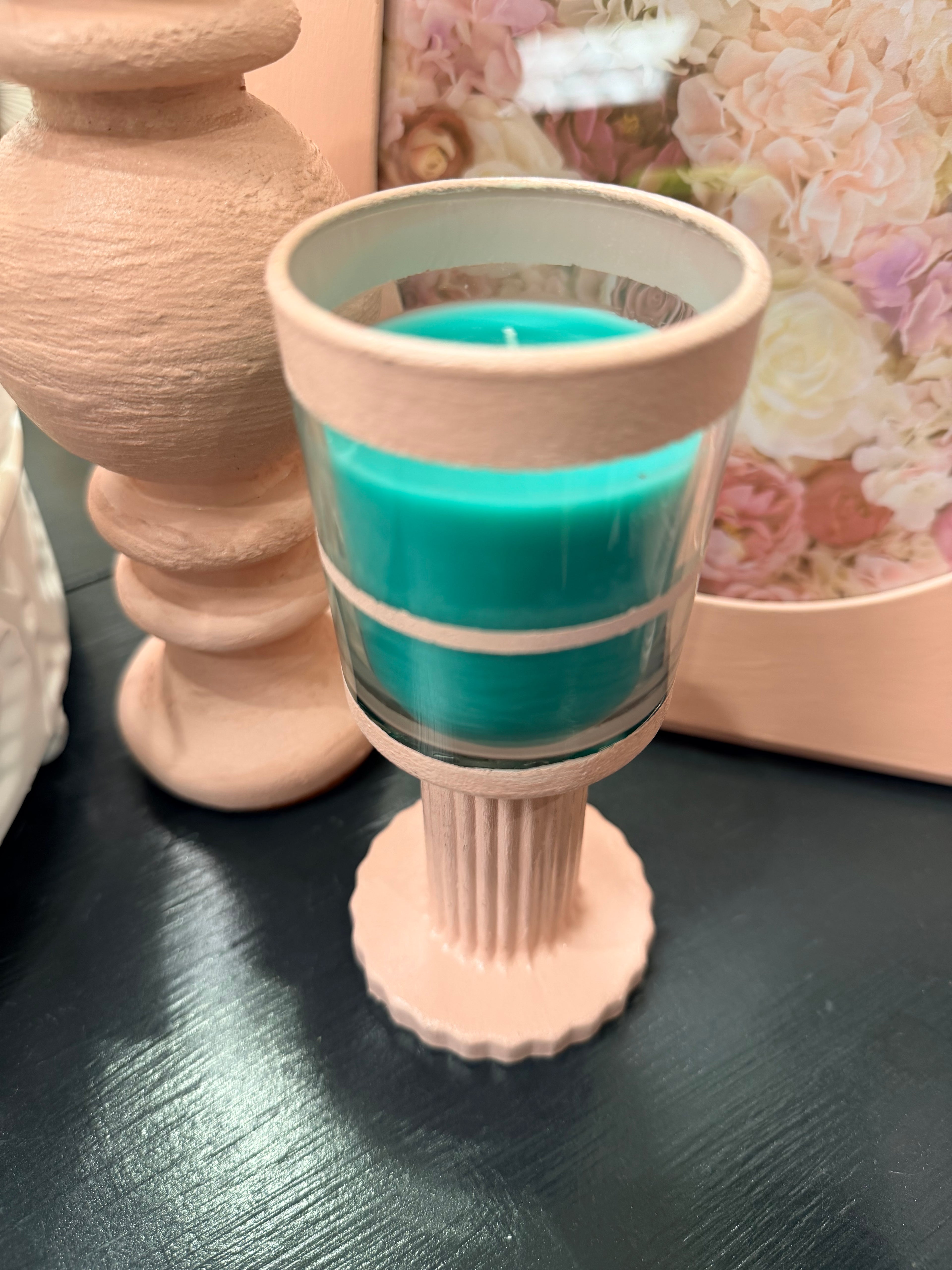 HBC Pink & Teal Euc & Cuc Candle