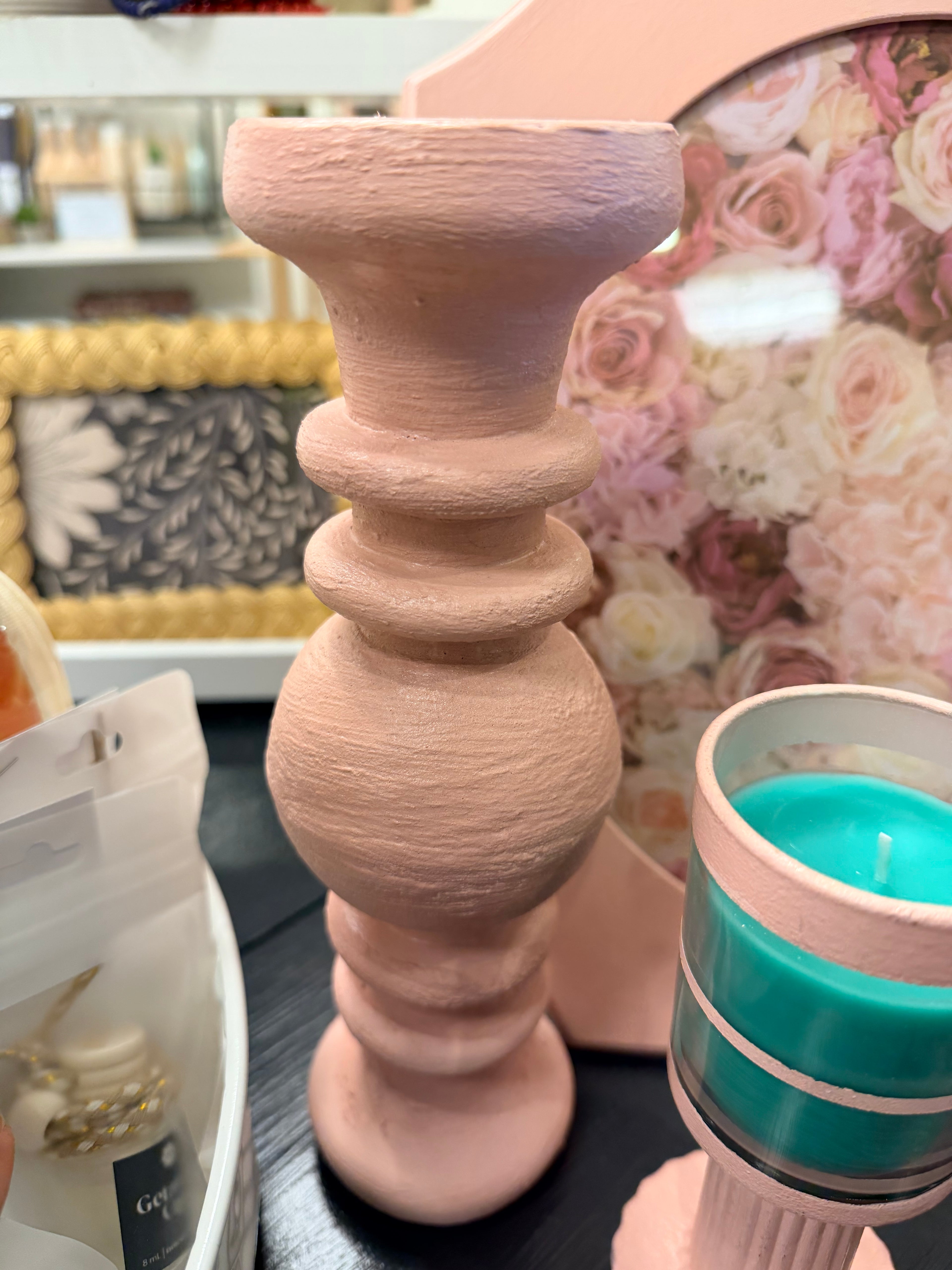 HBC Tall Candlestick Pink