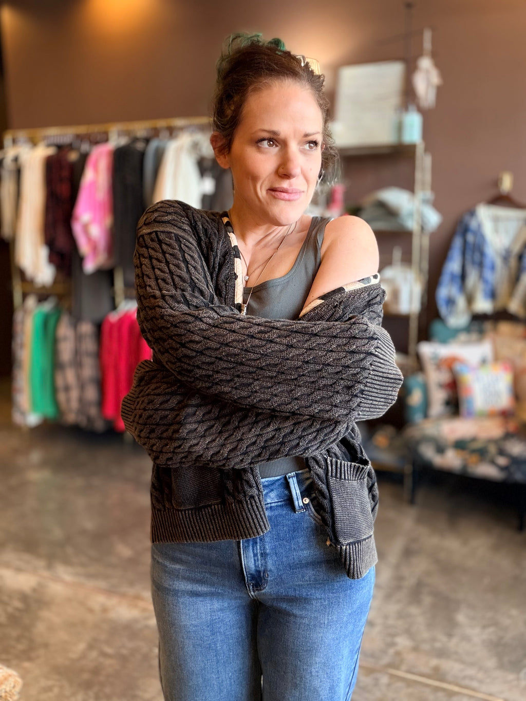 Amy Army Open Cardi