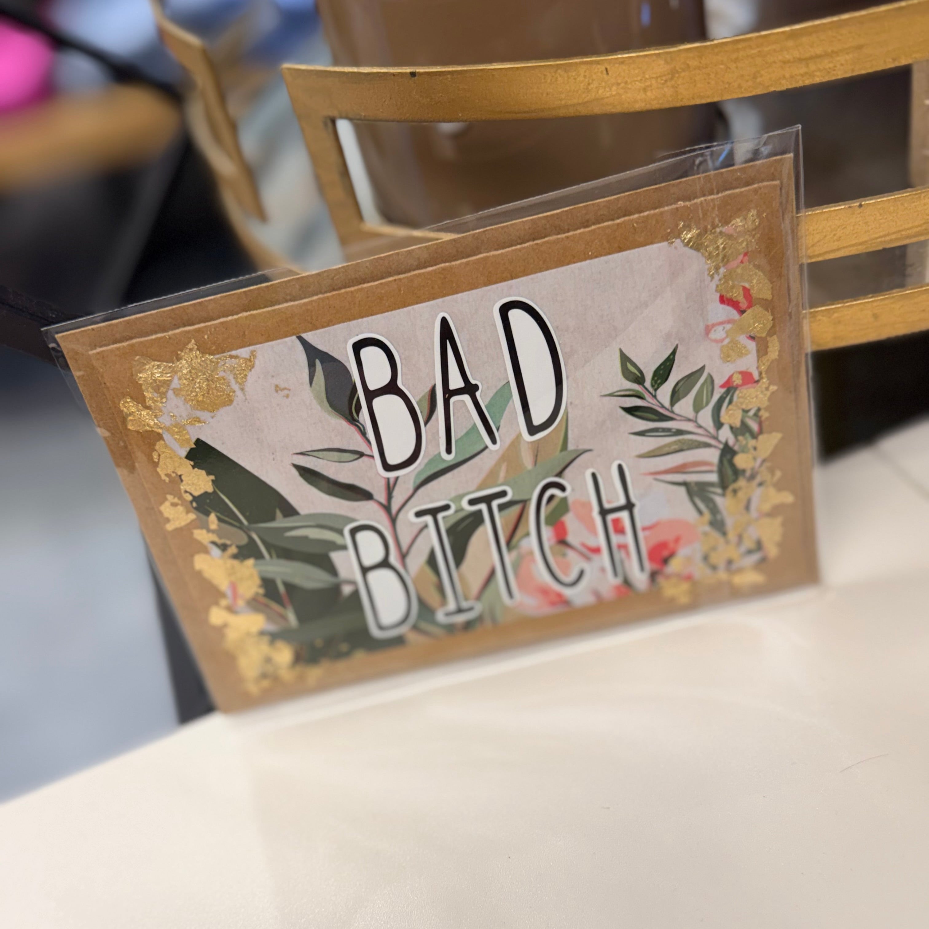 HBC: Gr. Card "Bad Bitch" (blank inside)