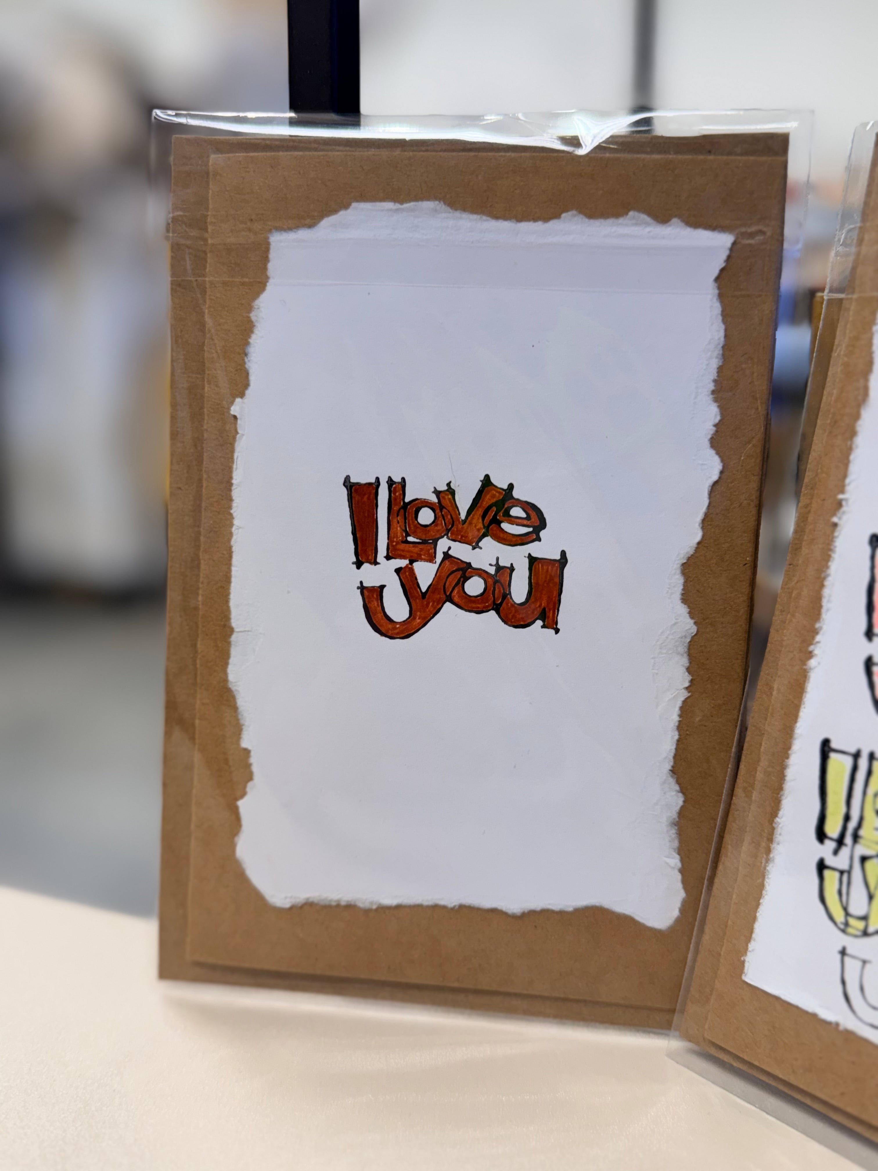 HBC: Gr. Card "ILY..Red" (blank inside)