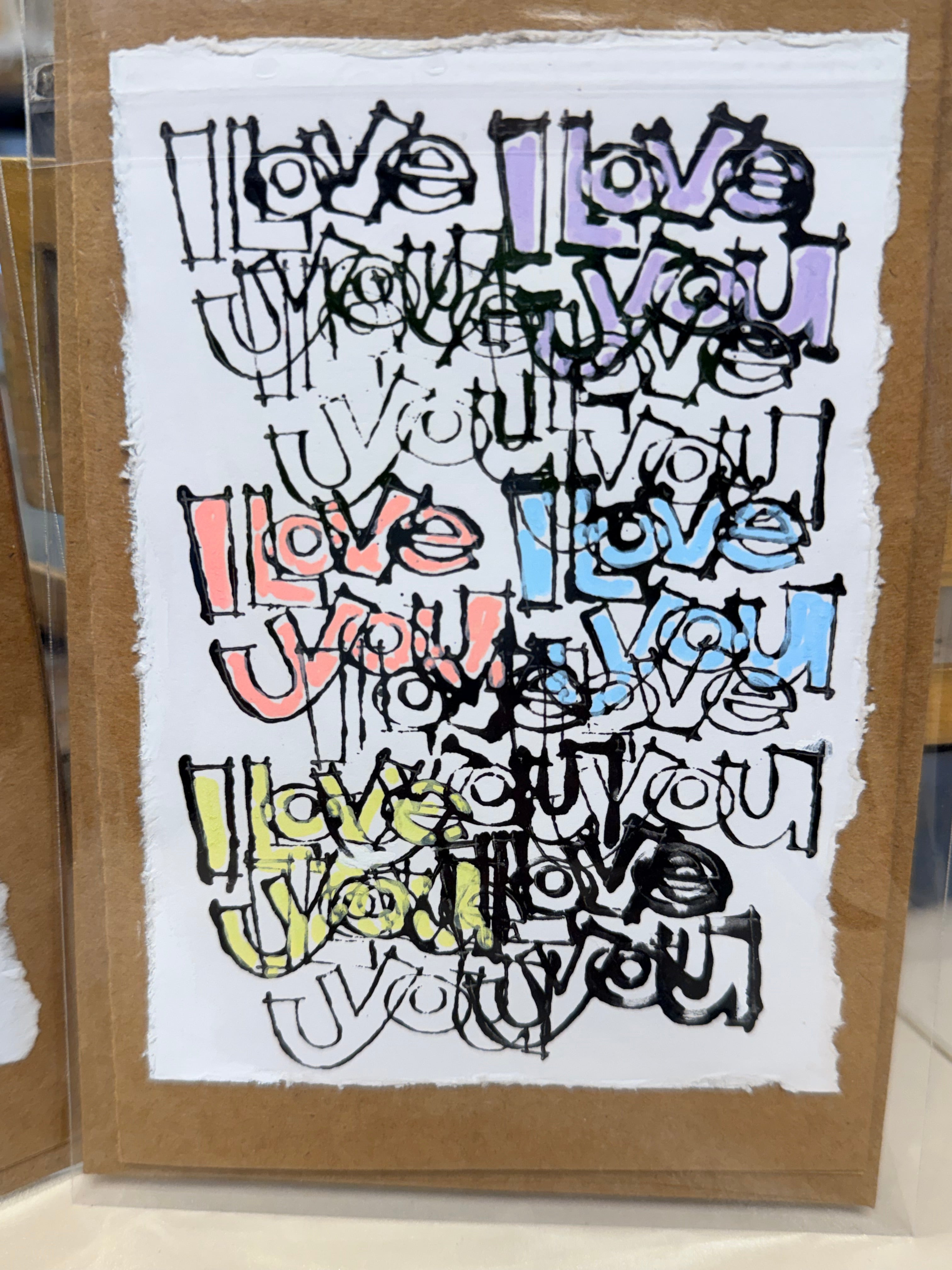 HBC: Gr. Card "ILY Multi-Color (blank inside)