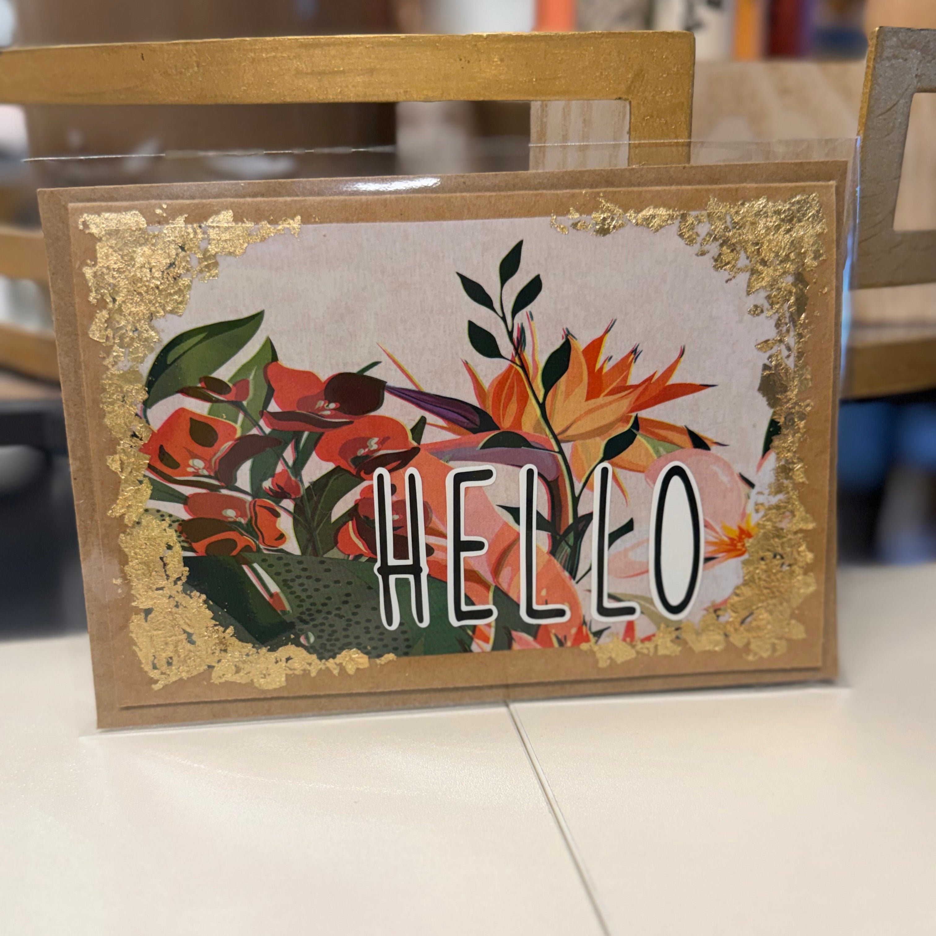 HBC: Gr. Card "Hello" (blank inside)