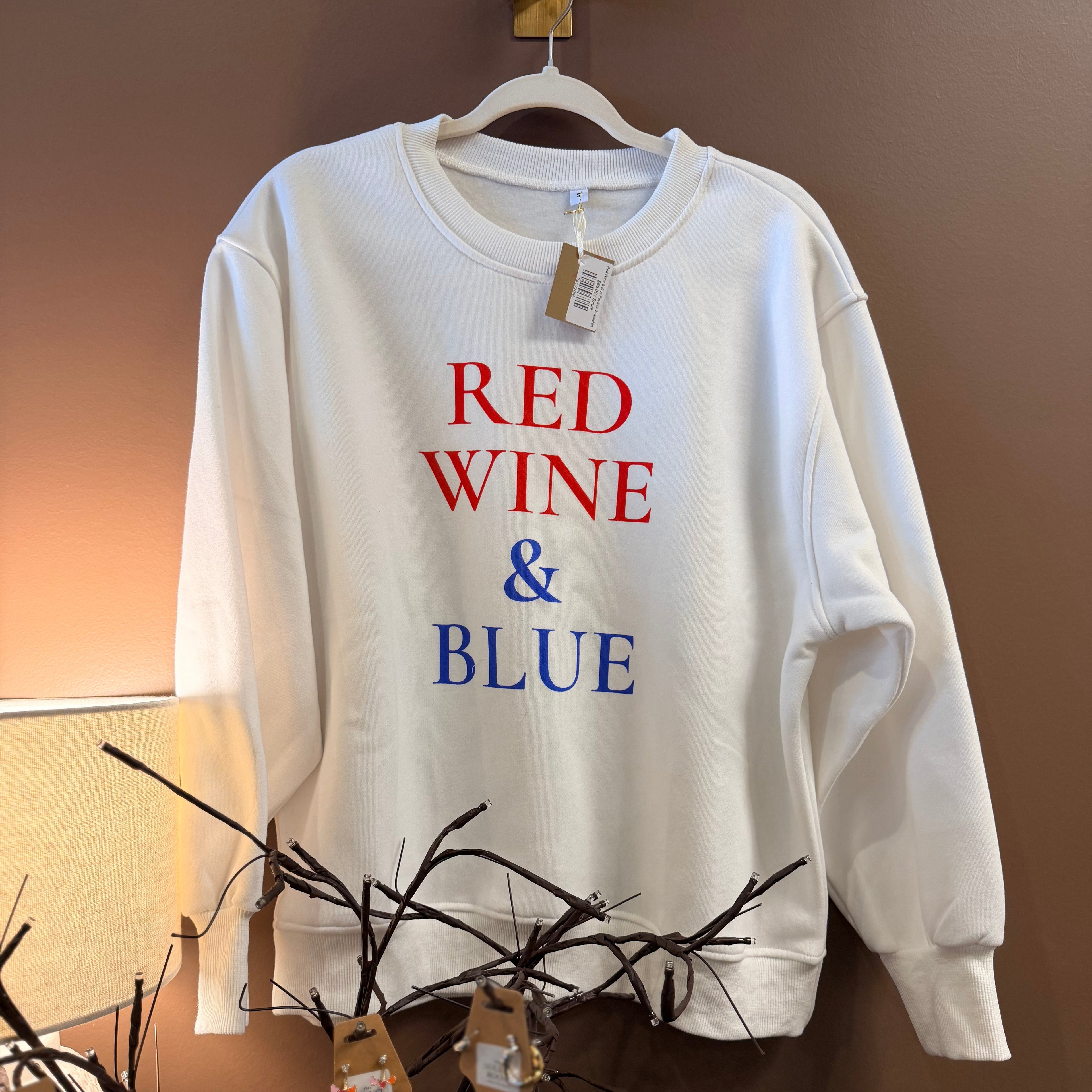 Red Wine & Blue Patriotic Sweatshirt