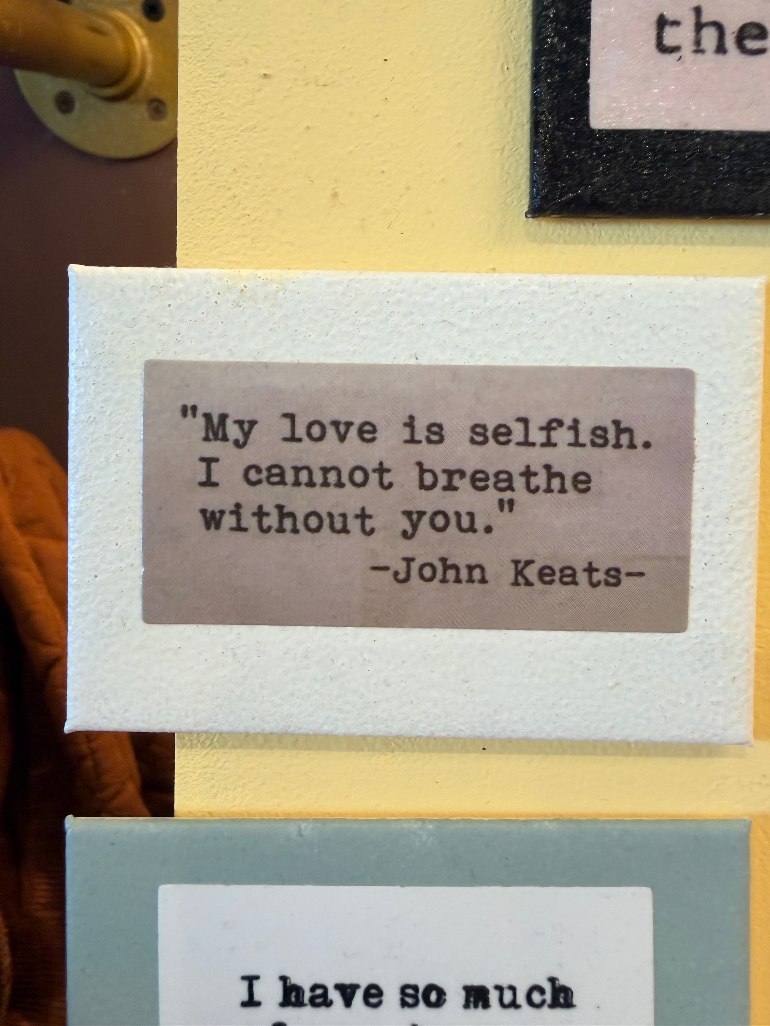 HBC "My Love is Selfish" Magnet