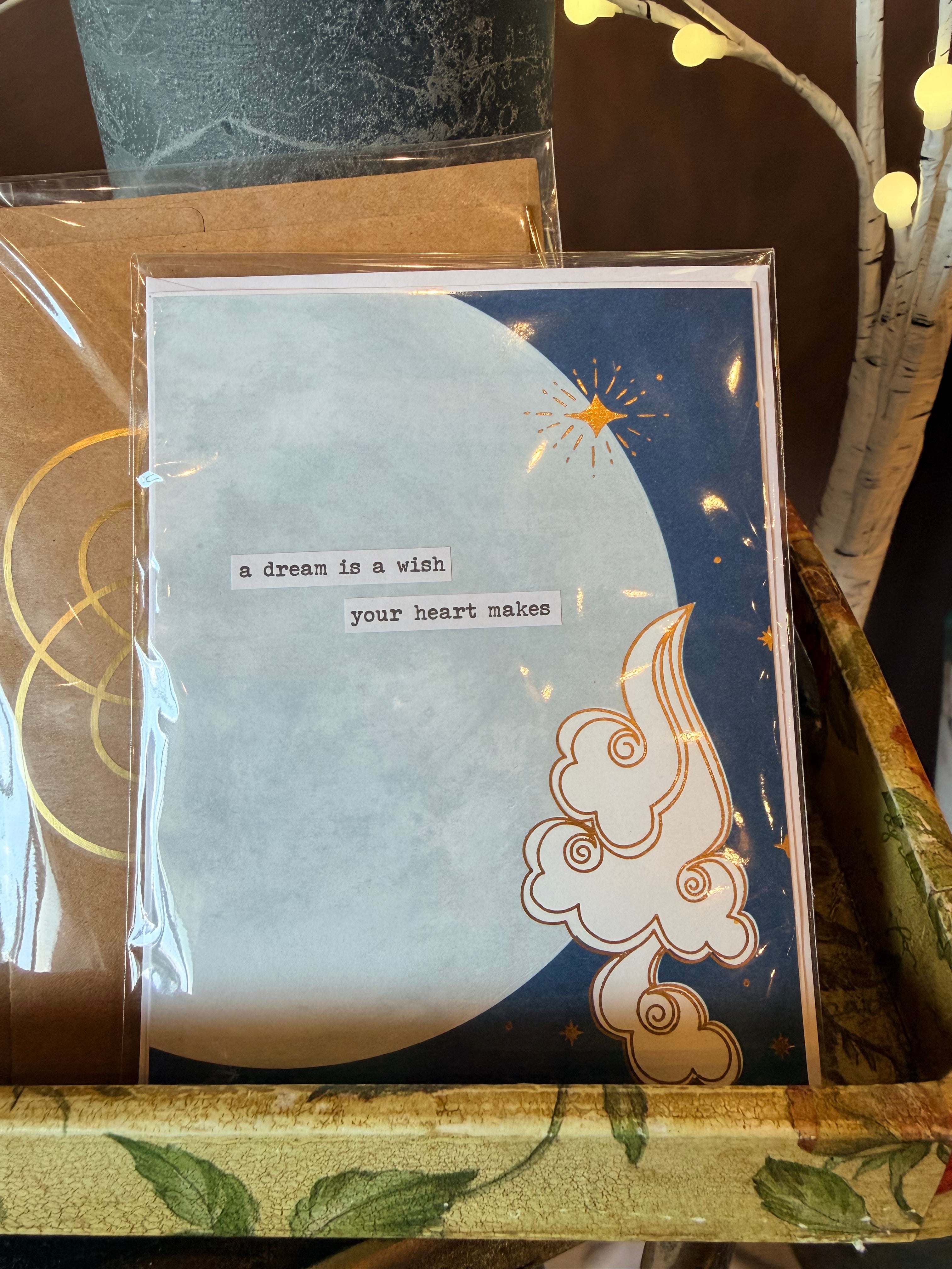 HBC: "Dream is a Wish" Gr. Card (blank inside)