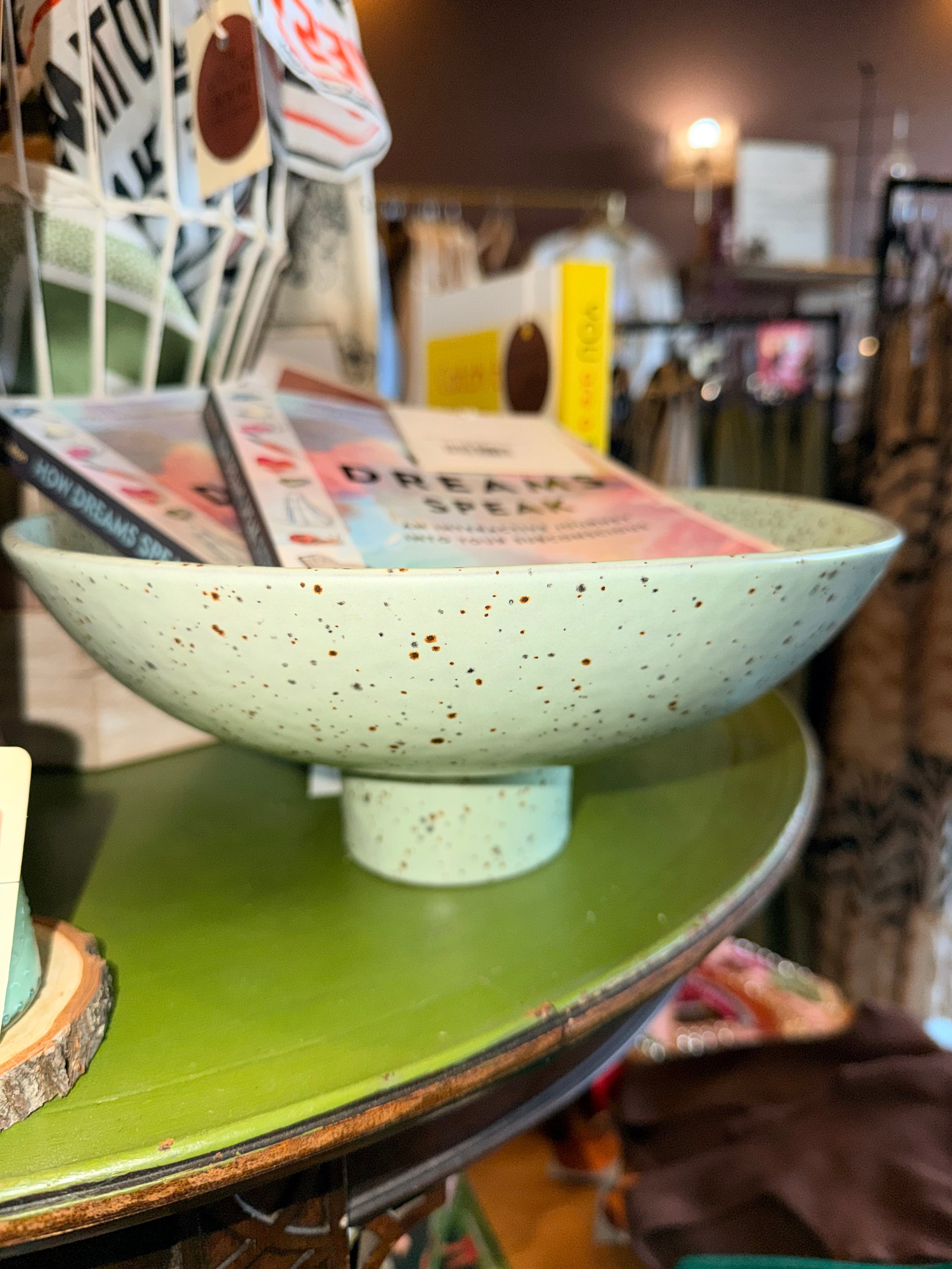 HBC Large Speckled Raised Bowl