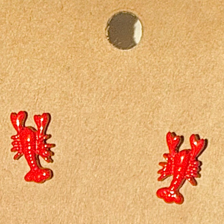 'He's Her LOBSTER' Fashion Studs
