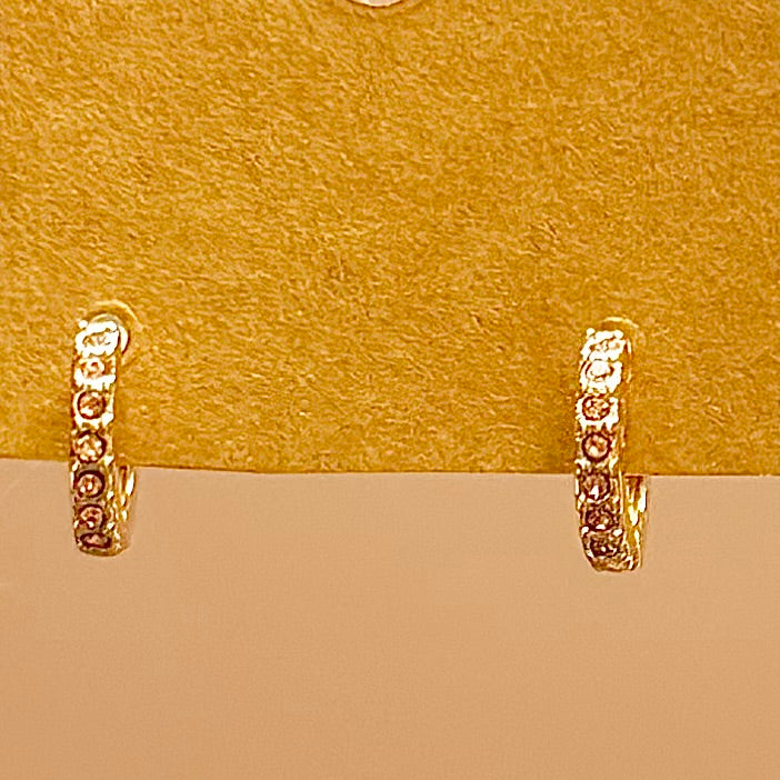 Dainty Pink Gem Hoops