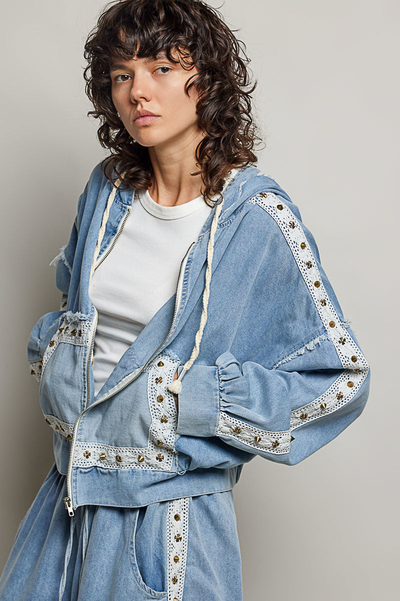 Deana Denim Hoodie