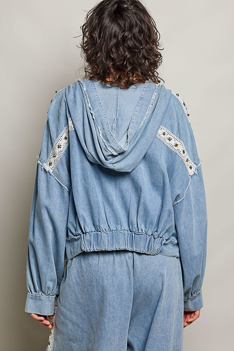 Deana Denim Hoodie
