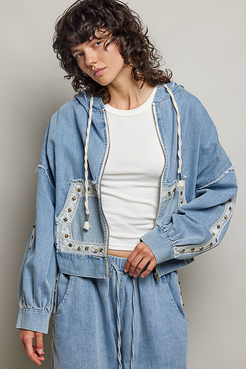 Deana Denim Hoodie