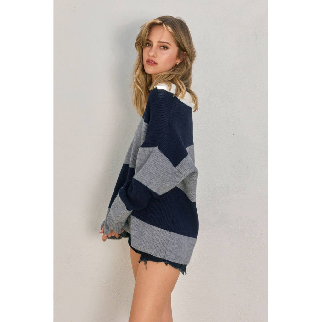 Willow V-Neck Slouch Sweater