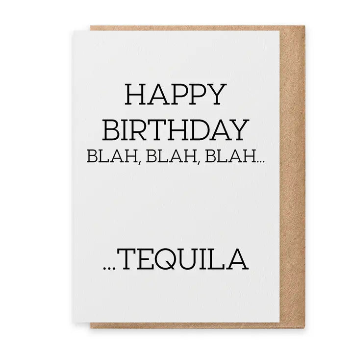 Tequila Greeting Card