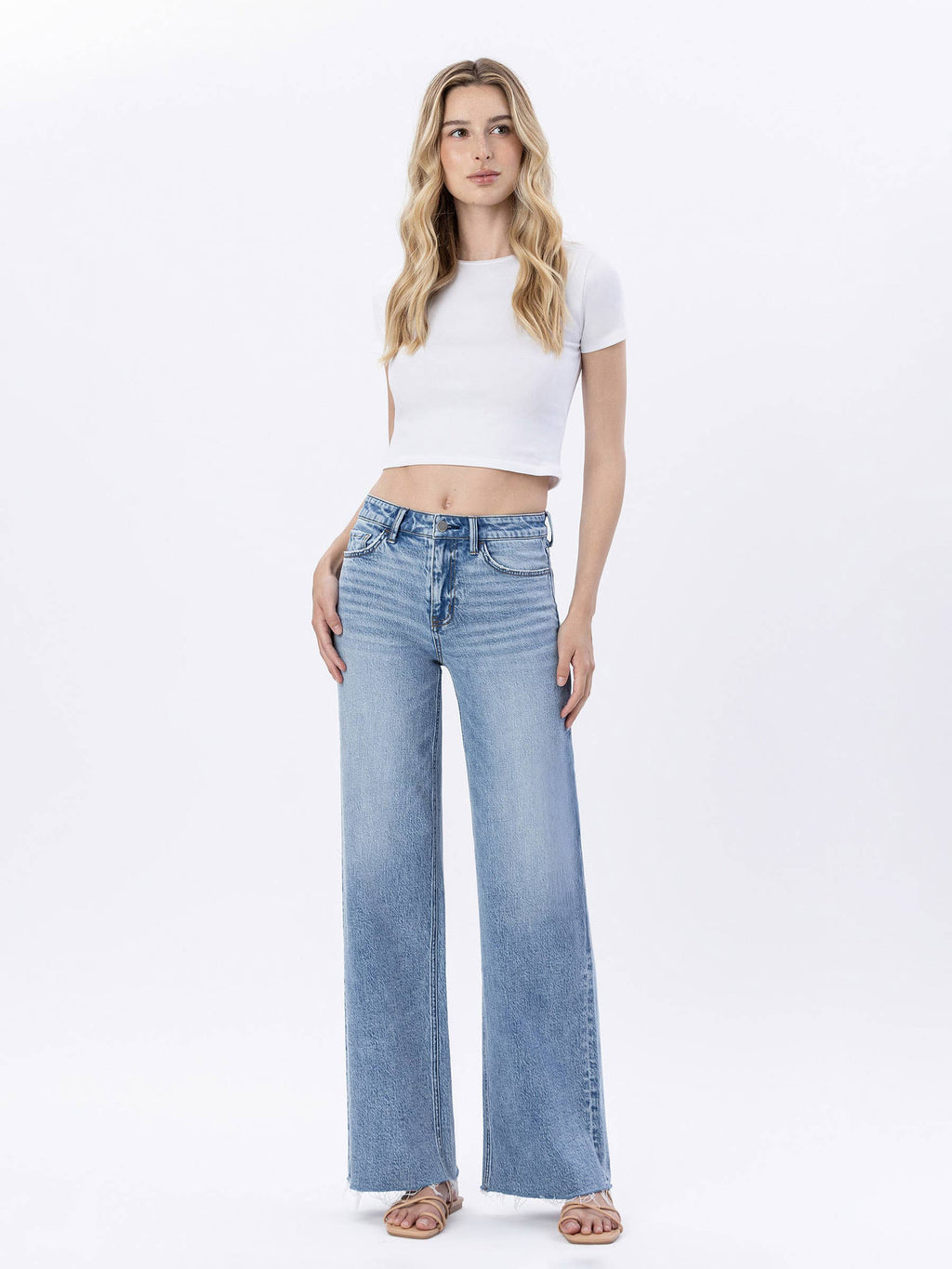Bekah Raw Hem Denim