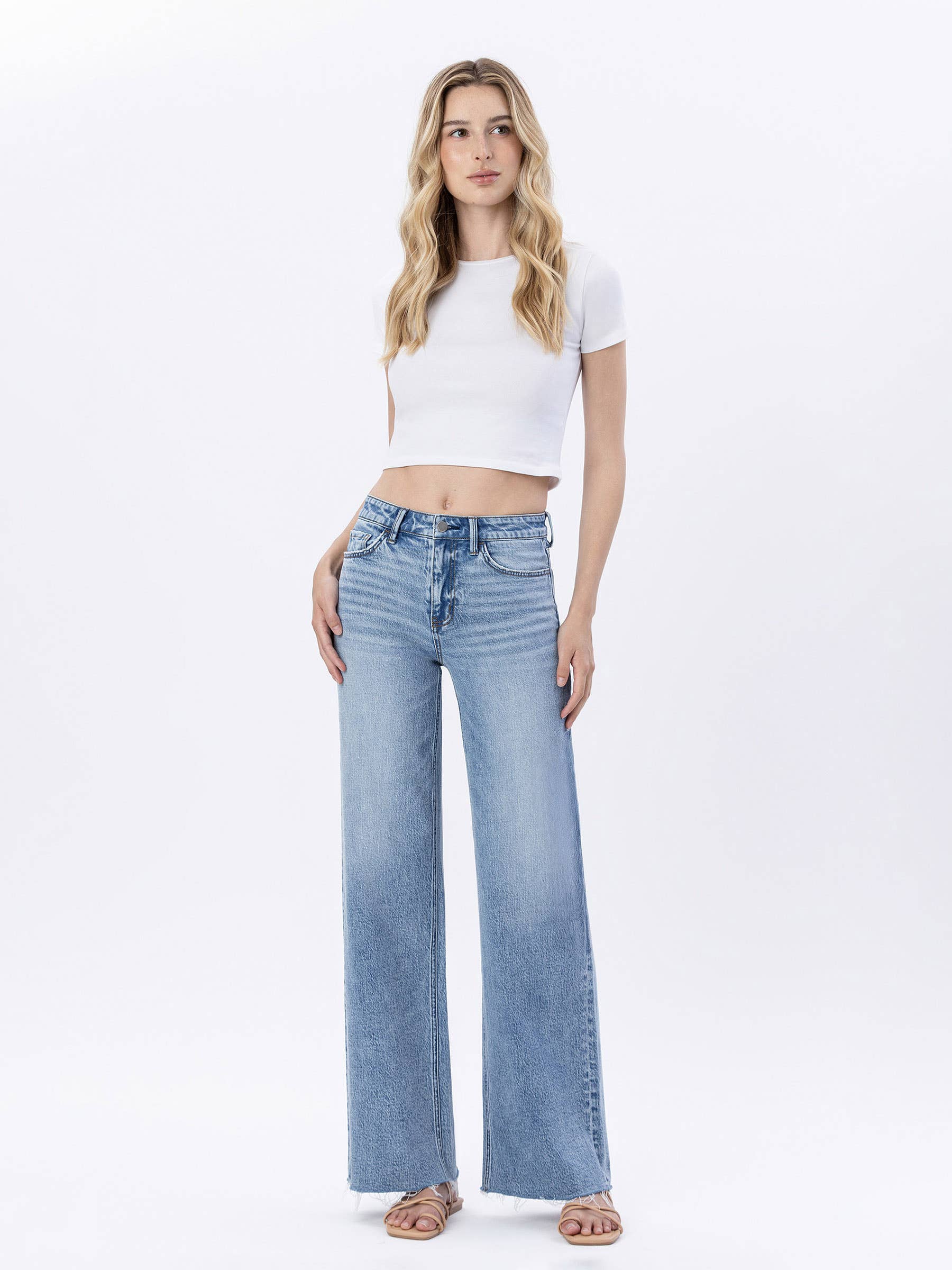 Bekah Raw Hem Denim