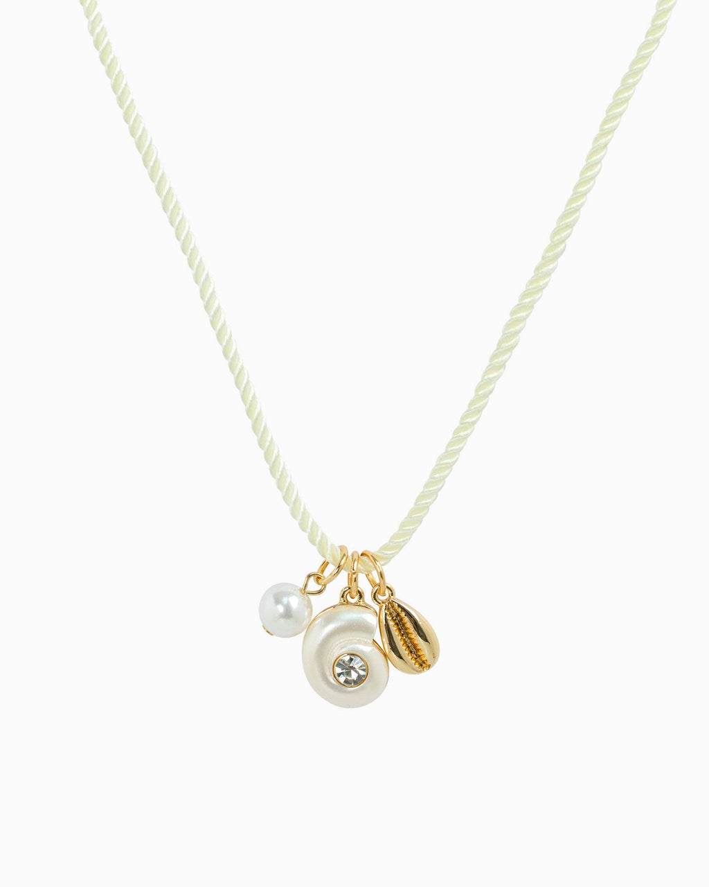 Ivory Coastal Rope Charm Necklace