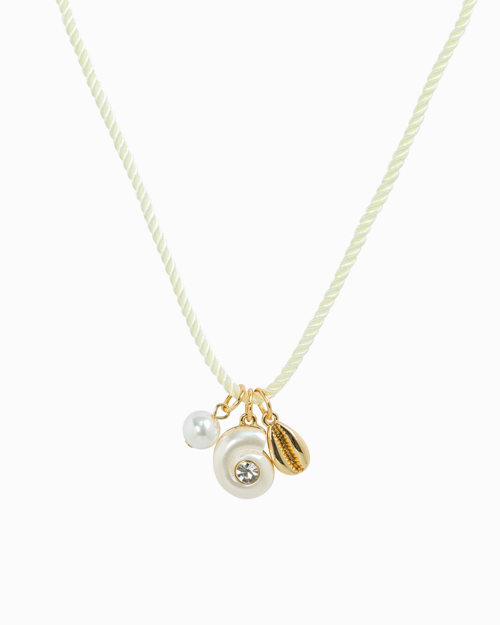 Ivory Coastal Rope Charm Necklace