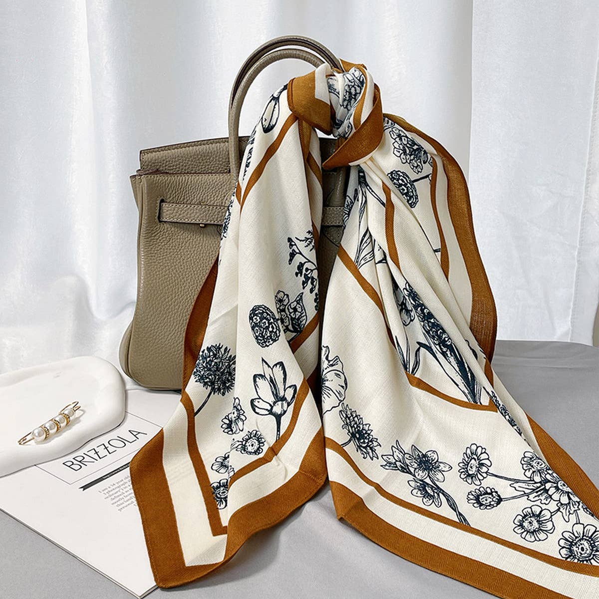 Floral Silk Scarf