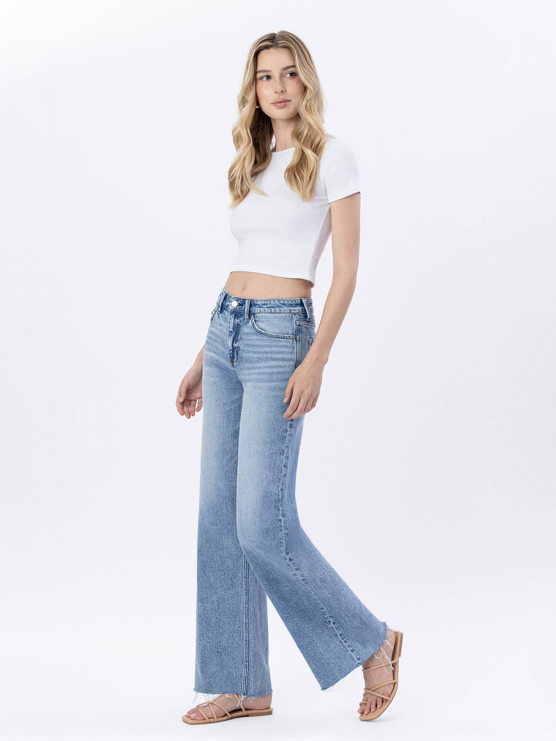Bekah Raw Hem Denim