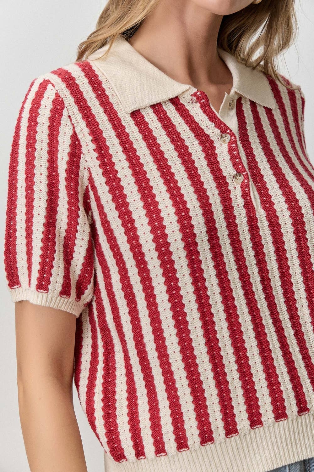 Harper Retro Polo Top