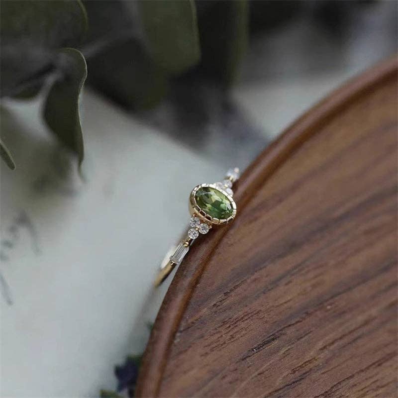 Vintage Oval Peridot Ring