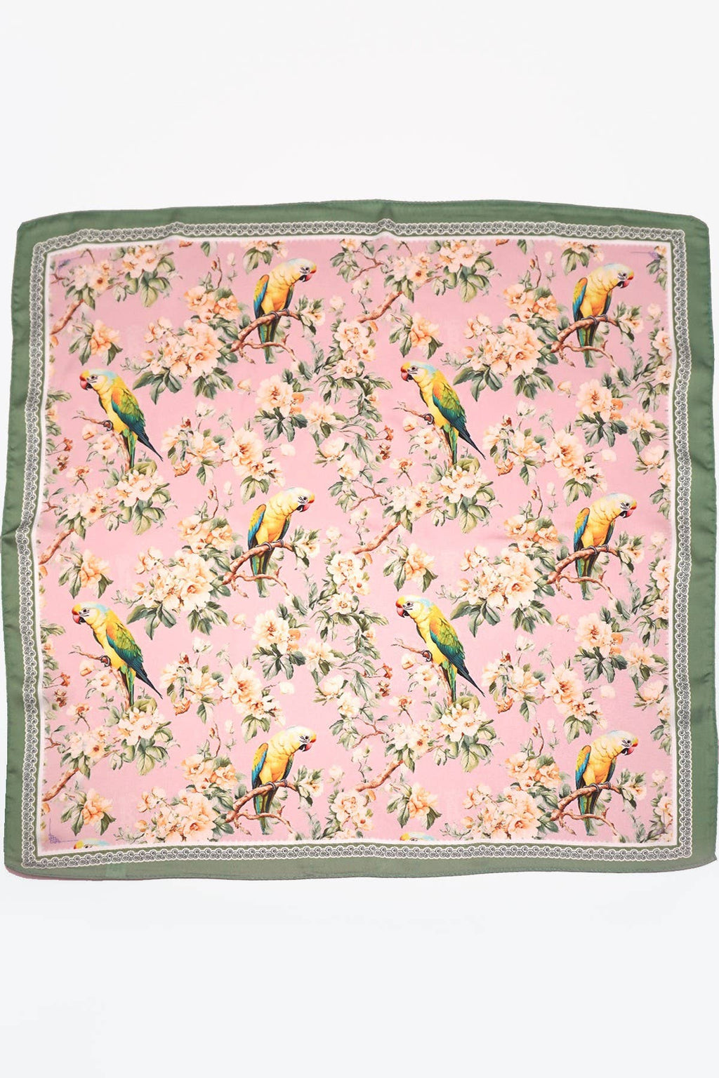 Coastal Bloom Silk Scarf