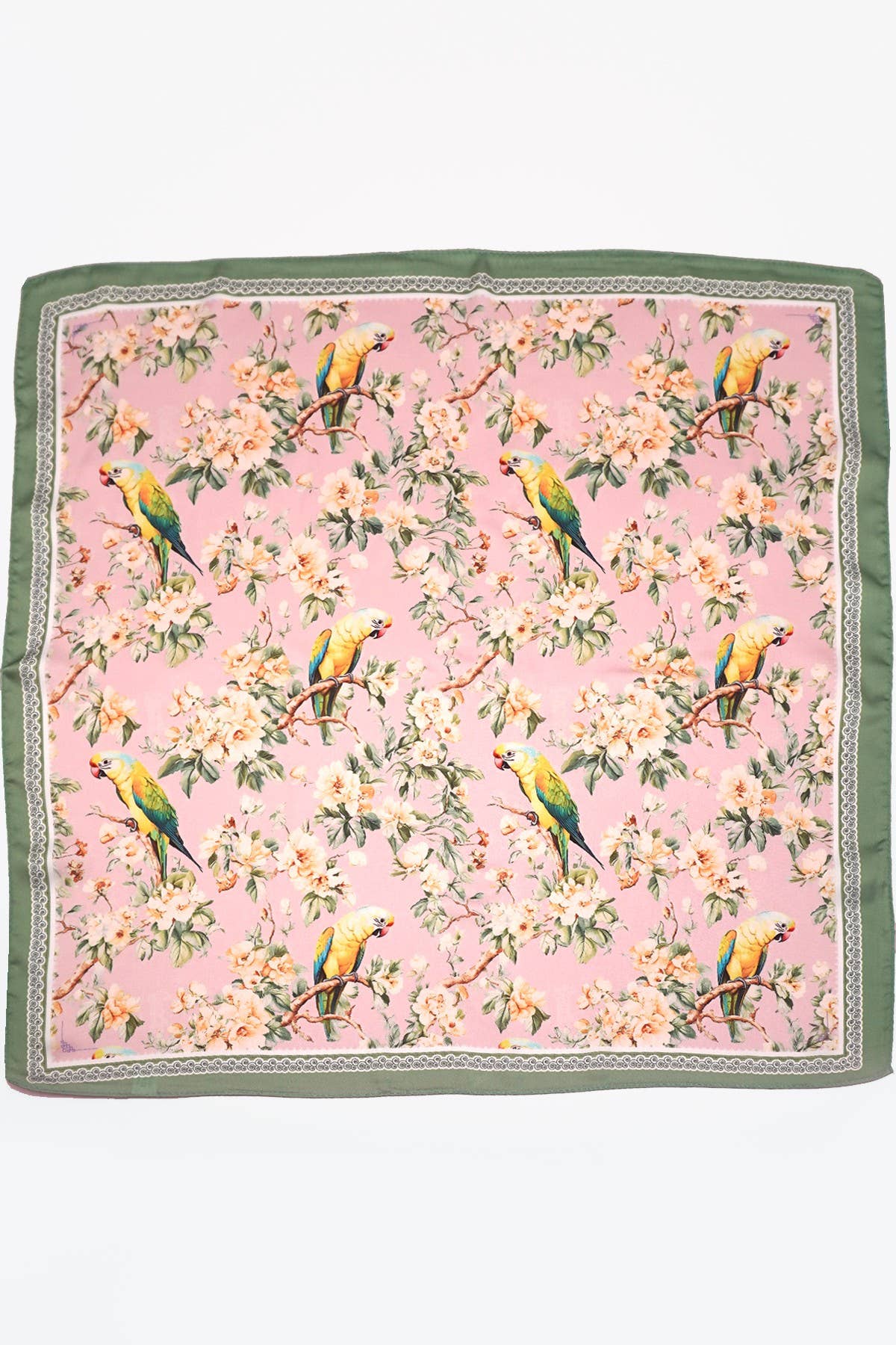 Coastal Bloom Silk Scarf