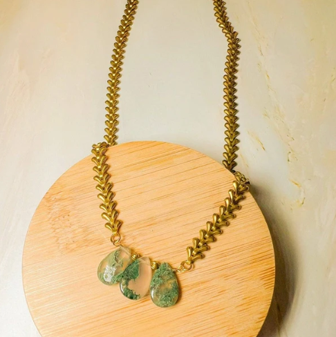 Moss Agate Necklace