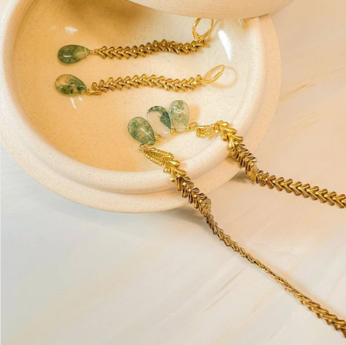 Moss Agate Necklace