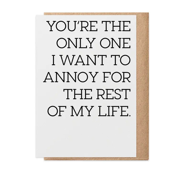 Annoy Greeting Card