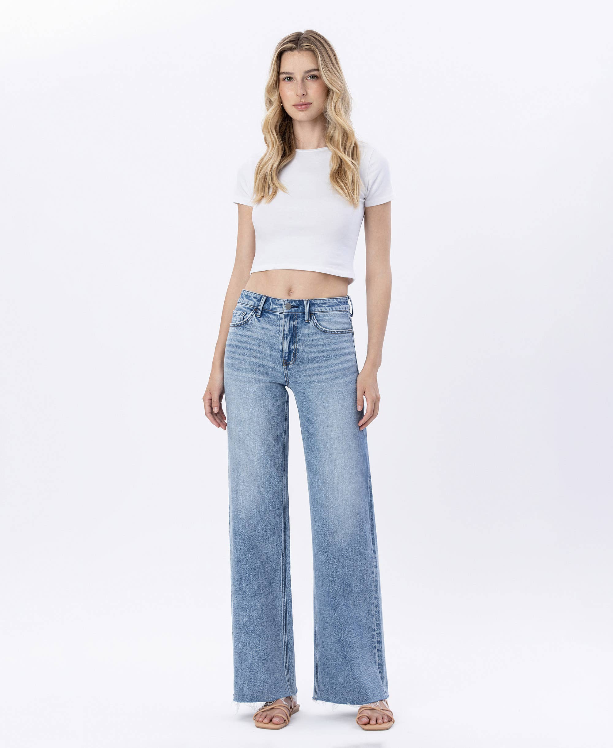 Bekah Raw Hem Denim