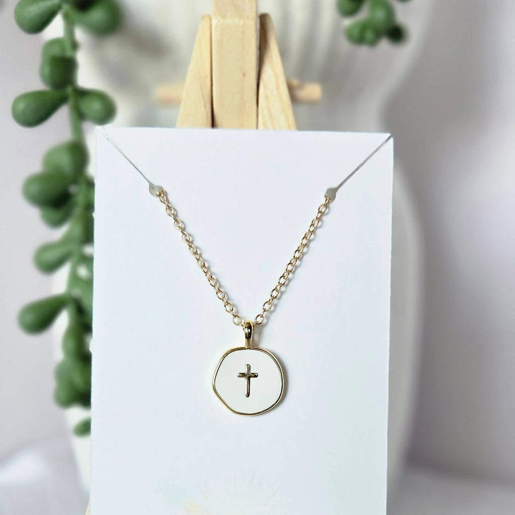 18k Gold-Plated Cross Necklace