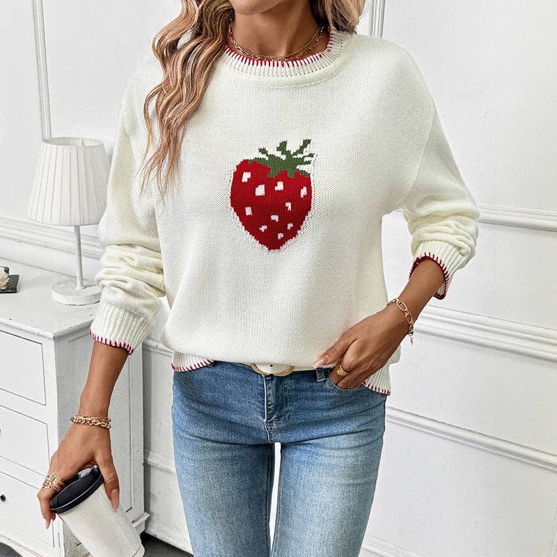 Strawberry Knit Sweater