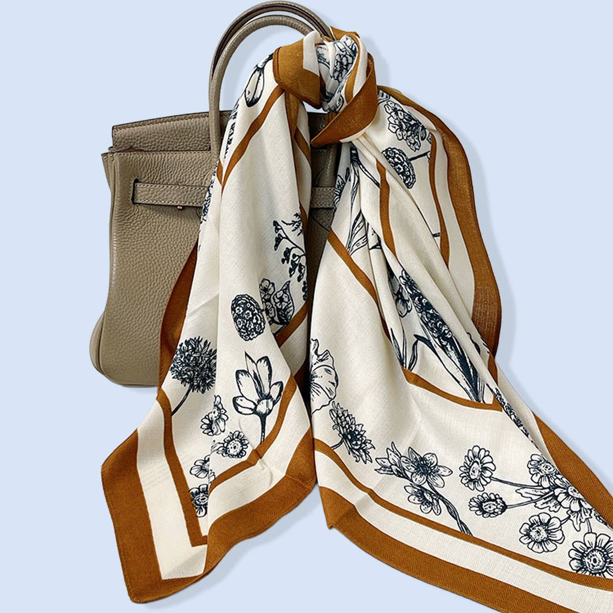 Floral Silk Scarf