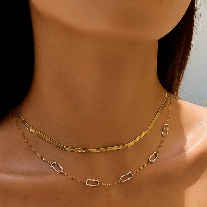 Burnisse Dainty Chain Necklace