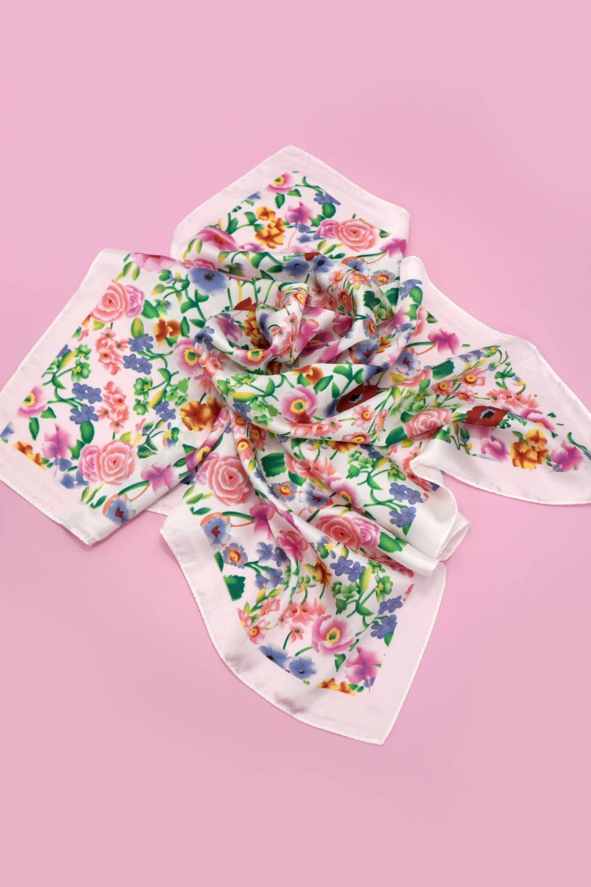 Petals at Dusk Silk Scarf
