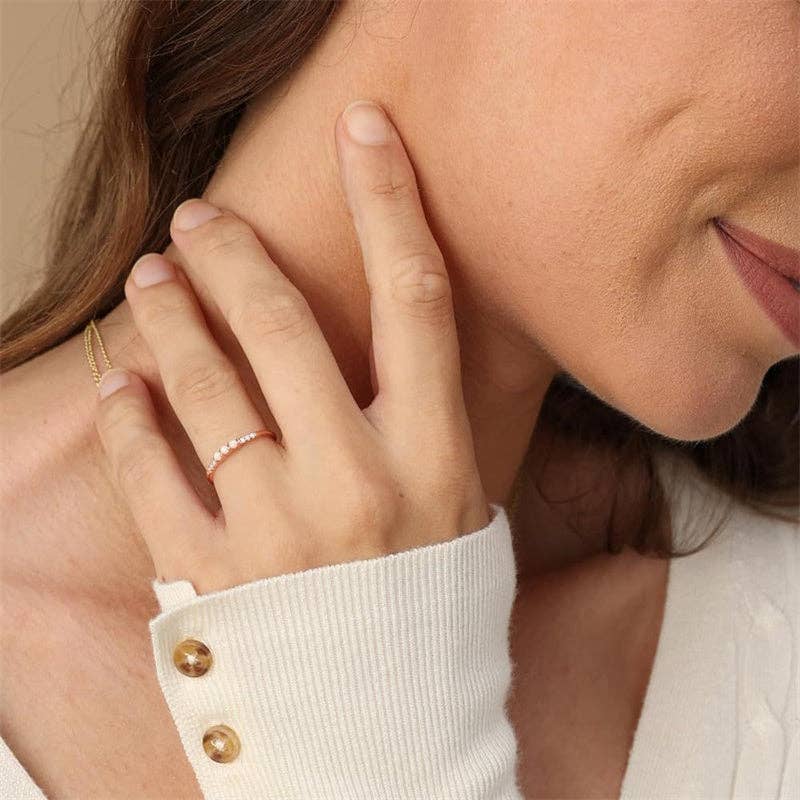 Dainty Triple Opal Ring