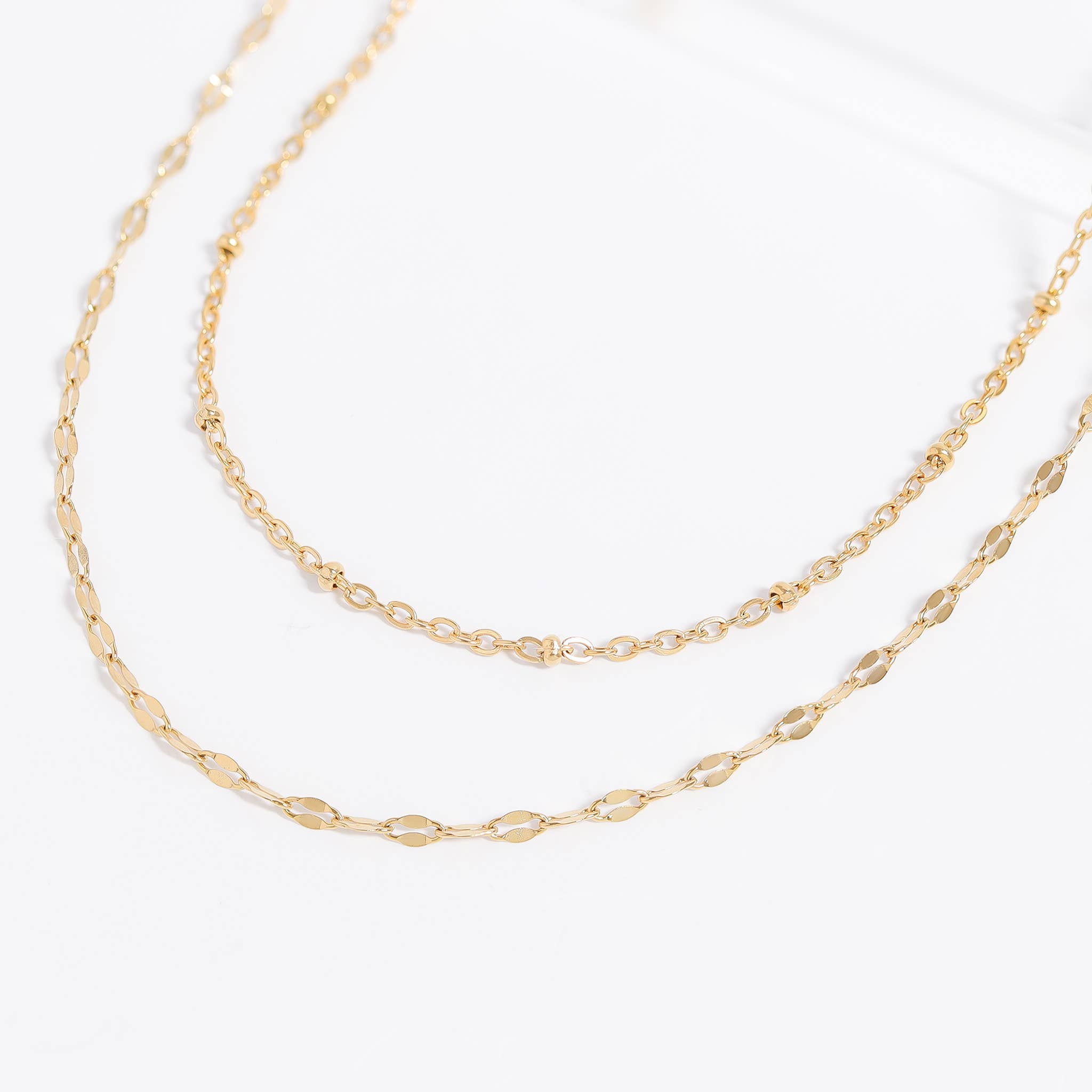 Mia Stainless Steel Lip Chain Necklace