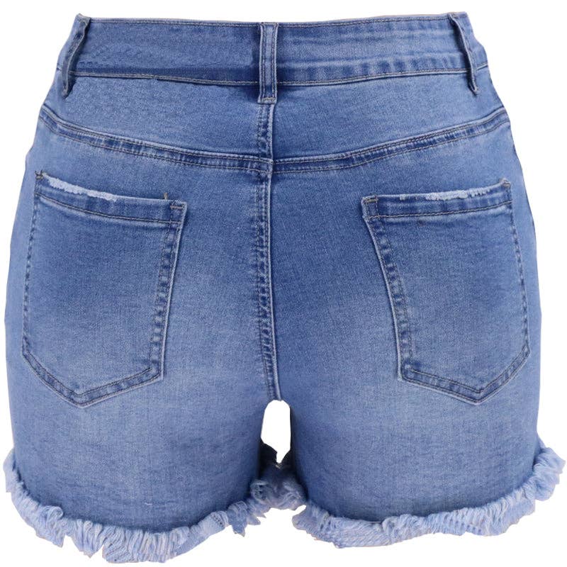 Jamie High-Waisted Stretch Denim Shorts