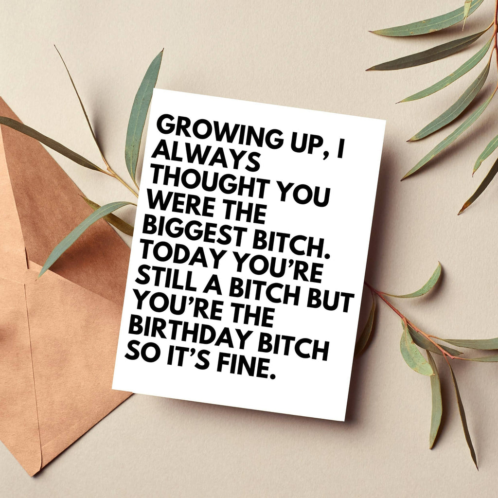 Birthday Bitch Card